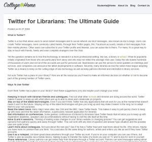 twitter for librarians